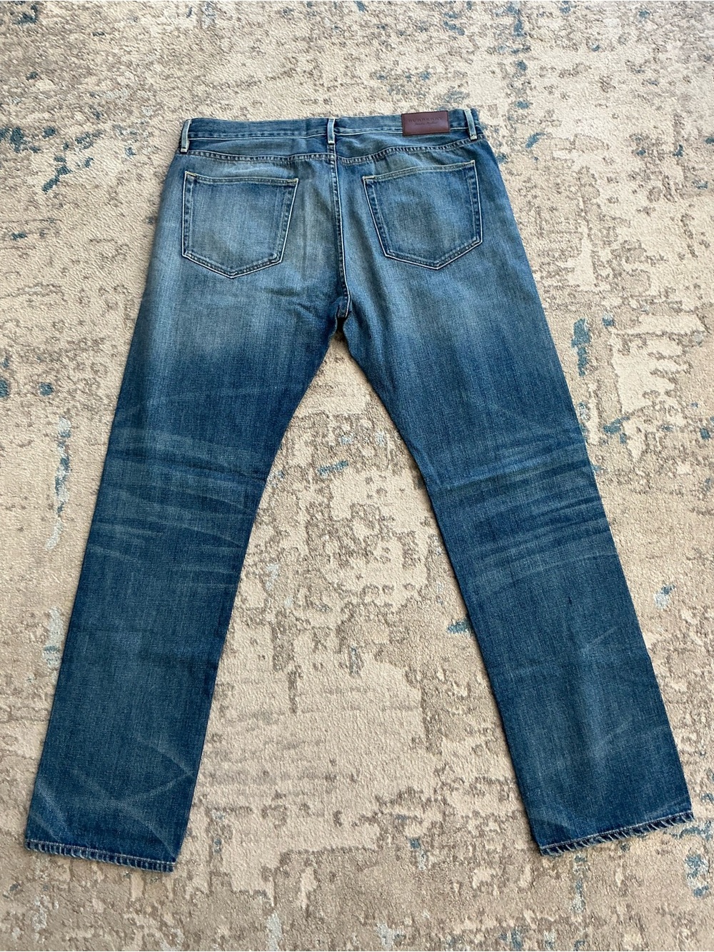 Burberry Men's Blue Relaxed Straight Jeans